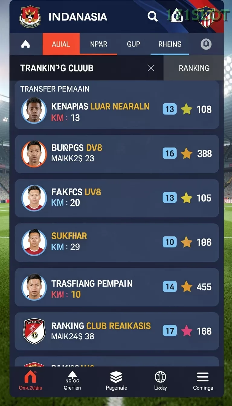Cuplikan layar PETI4D — aktivitas
