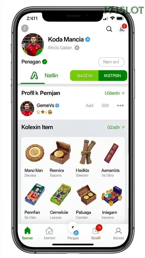 Cuplikan layar KING88 — pengaturan akun
